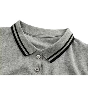 Cuello de Punto Informal para Camisa, Secado Rápido, Transpirable, Ecológico, Logotipo Personalizado OEM, Uniforme de Alta Calidad, 100% Algodón, Vietnam - Product Image 2