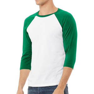 T-shirt raglan personnalisé à manches longues et col rond pour jeune homme décontracté - Product Image 2