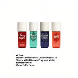 ชุดน้ำหอมสำหรับผู้หญิง VV Love - กลิ่นเชอร์รี่ดีไลท์ ทรอปิคอลบรีซ เอเธอเรียลไวโอเล็ต เซรีนโกรฟ์ - Product Image 2
