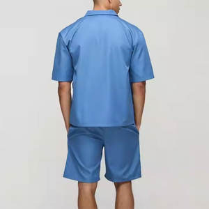 Vente en gros 100% coton vêtements de rue décontractés ensemble court imprimé personnalisé 2 pièces t-shirt et haut court meilleure vente d'été - Product Image 5