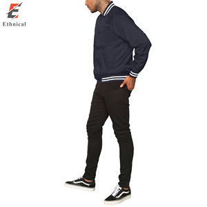 Chaquetas de Béisbol de Lana Delgada Personalizadas de Alta Calidad, Última Moda, Diseño de Cuello Alto con Letras Universitarias para Invierno - Product Image 3