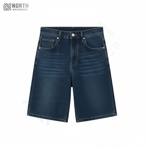 Pantalones Cortos Vaqueros Holgados de Mezclilla para Hombre, con Logotipo Personalizado OEM, de Alta Calidad, Lavados, Estilo Baggy, para Verano - Product Image 2