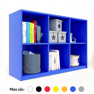 Modern Designed <b>6</b>-<b>Drawer</b> Kindergarten Shelving Unit KGS020 117x40x82cm Painted Rubber Wood Cabinet for School and Living Room - Product Image 5