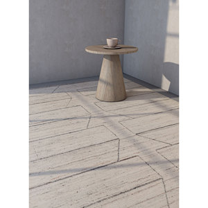 Contour Ivory 9x12 Hand Loom Polyester Fluffy Carpet Geometric Pattern Living Room <b>Rug</b> for Home Use Rectangle Hallway HPL-36 - Product Image 5