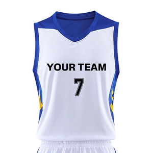Uniforme de basket-ball personnalisé à col en V multicolore pour hommes, fabriqué au Pakistan, 100% polyester, ensembles pour toutes les saisons, uniforme de basket-ball - Product Image 6