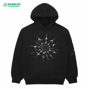 Sweat-shirts et sweats à capuche unisexes personnalisés avec logo, style streetwear, en molleton 100 % coton épais ou en tissu éponge français, respirants et à séchage rapide, vente en gros - Product Image 2