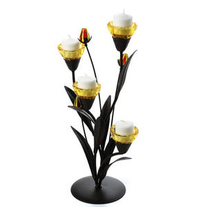 Bougeoir en cristal, décoration de la maison, autre support de bougie brillant, pour l'intérieur et l'extérieur - Product Image 3