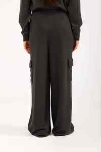 Pantalones Deportivos de Mujer, Cintura Media, Elástica, Ajuste Holgado, Térmicos, de Algodón, Pierna Ancha, Invierno, Casuales, Transpirables, Resistentes al Viento - Product Image 5