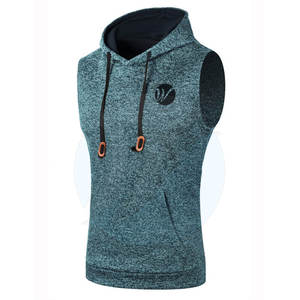 Latest Design High Quality Casual Spring <b>Sleeveless</b> Gym <b>Hoodies</b> Breathable Fleece Eco-Friendly - Product Image 1