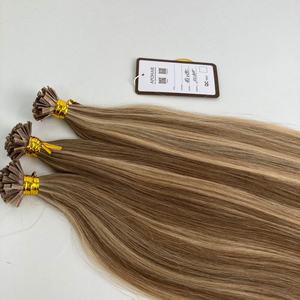 Extensions de cheveux humains brésiliens vierges Remy 100% Apohair Tracy V-Tip, sans traitement chimique, 100g, double trame, lisses - Product Image 3