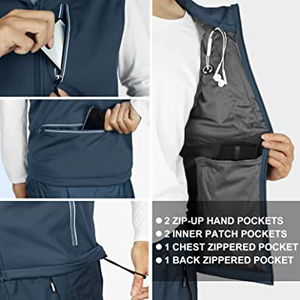 Tùy Chỉnh Người Đàn Ông Không Tay Mùa Đông Puff Vest <span class=keywords><strong>3M</strong></span> <span class=keywords><strong>Thinsulate</strong></span> Sợi Độn Màu Đen Cộng Với Kích Thước Giản Dị Áo Ghi Lê Thấp Moq OEM Bên Ngoài Mặc - Product Image 3