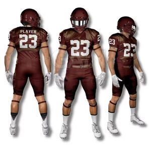 Conjuntos de Uniformes de Fútbol Americano Transpirables y Cómodos de Talla Grande con Mangas Cortas - Precio al por Mayor - Product Image 1