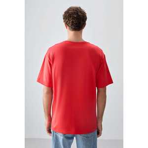 Camiseta Estampada de Corte Holgado para Hombre Fiesta, 100% Algodón, Jersey Grueso y Suave con Textura, 88361 - Product Image 2