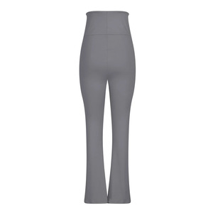 Conjunto de Yoga de 2 Piezas con Patrón Sólido, Sin Mangas, de Secado Rápido, Transpirable, con Logotipo Frontal, Cintura Media Elástica, Teñido Liso - Product Image 4