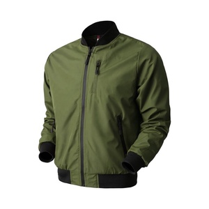LOW MOQ, proveedor de ropa deportiva de envío rápido, venta al por mayor de fábrica, descuento a granel, cazadora de nailon, chaqueta Bomber con mosca hecha a medida para hombres - Product Image 1