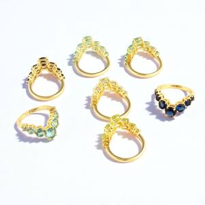 New Arrival Prong Setting Pink Chalcedony Crown <b>Ring</b> Handmade Gold Plated Gemstone <b>Statement</b> <b>Ring</b> 925 Silver <b>Rings</b> Jewelry - Product Image 3