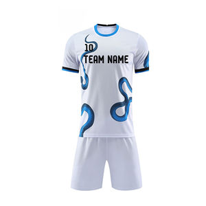 Vente en gros de vêtements de sport pour hommes 100% polyester uniformes de football demi-manche uniformes de football pour hommes kits de football - Product Image 2