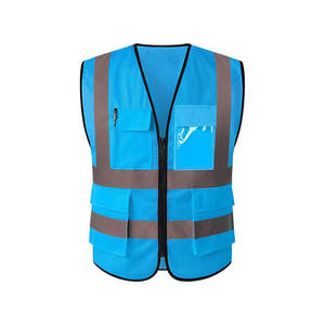 Vêtements de sécurité réfléchissants multi-poches personnalisés Gilet de construction Gilet réfléchissant haute visibilité Gilet de sécurité - Product Image 1