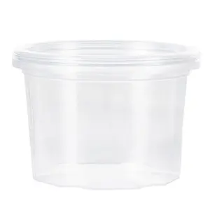 最佳质量塑料罐可回收意大利制造刻面塑料盒包装食品，化妆品罐150毫升
