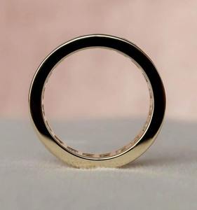 Anillo de Diamante Moissanita de Oro Sólido de 10K para Diseño Personalizado de Joyería Nupcial, Disponible para Suministro al por Mayor - Product Image 3