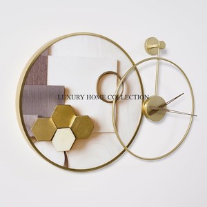 <b>Antique</b>-<b>style</b> Handcrafted Brass Wall <b>Clocks</b> with Elegant Detailing Ideal for Vintage-inspired Home and Office Interiors - Product Image 4