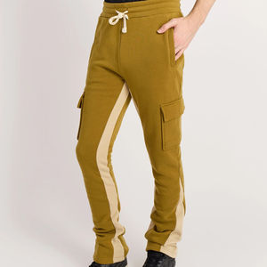 Pantalons de survêtement pour hommes à taille haute, style hip-hop, surdimensionnés, pour le sport de rue, l'entraînement, décontractés, en tissu 100% coton, prix bas, OEM personnalisé - Product Image 5