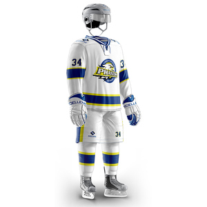 Uniformes de hockey sur glace respirants sur mesure, 100% polyester, dernier design, meilleure vente, unisexe, fabriqué au Pakistan - Product Image 2