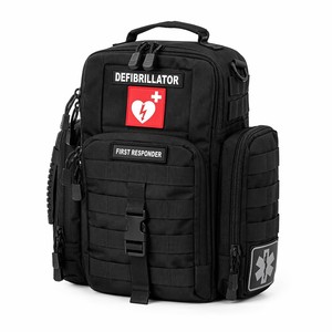 Bolsa de Transporte para Desfibrilador de Primeros Auxilios Reforzada y Resistente al Agua, Estuche para Equipo Médico de Emergencia para Traumatismos y Choques, Bolsas de Transporte para DEA - Product Image 1