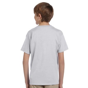 Venta al por mayor gris claro algodón camisetas Loose Fit School camisetas con patrón impreso hecho de tela Jersey - Product Image 2