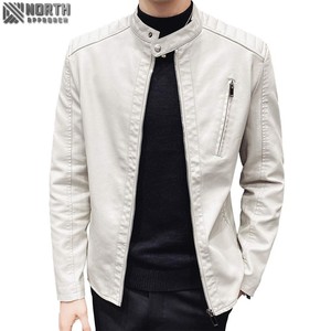 2025 chaquetas de cuero para hombre con logotipo personalizado de alta calidad nueva llegada OEM/ODM chaquetas de cuero de moda para hombre - Product Image 1