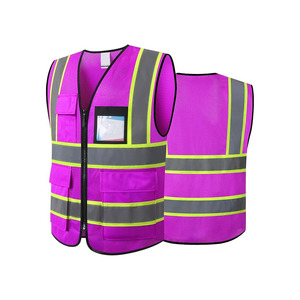 เสื้อกั๊กป้องกันการมองเห็นได้ชัดเจนปรับแต่งได้พร้อมโลโก้สะท้อนแสง - Product Image 1