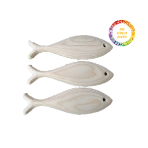 Élégant accent de poisson en bois pour les amateurs de décoration artisanale-Design traditionnel de haute qualité conçu pour une utilisation suspendue sur une étagère - Product Image 6