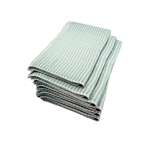Serviette de table rectangulaire en coton pur tissé, à carreaux, 40x40cm, personnalisable, lavable en machine, pour mariage, restaurant, golf, cuisine - Product Image 4