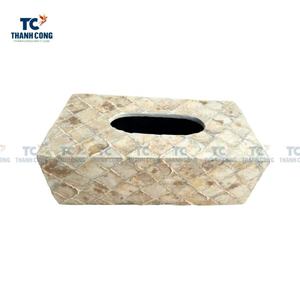Superventas, la colección más barata, caja de pañuelos decorativa rústica, cubierta con incrustaciones de perlas, venta al por mayor, exhibición de hogar de Vietnam, venta al por mayor - Product Image 5