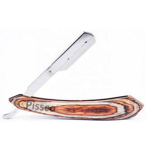 Navaja de Afeitar Plegable de Acero Inoxidable de Marca Privada, Navaja de Afeitar Recta para Barbería, Cuchillo de Afeitar Plegable de Acero Inoxidable - Product Image 1