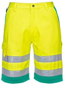 Personalizado de alta visibilidad reflectante de carga Multi bolsillos pantalones cortos de construcción de los hombres de alta visibilidad ropa de trabajo pantalones cortos de seguridad - Product Image 5