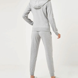 Sudadera unisex de alta calidad con logotipo personalizado, conjunto de 2 piezas, conjunto de chándal con capucha para mujer, chándal polar de invierno - Product Image 2