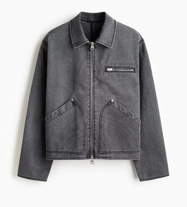 Vintage <b>Jacket</b> Denim Winter Worker Casual <b>Jacket</b> Canvas Truck Driver <b>Men's</b> <b>Work</b> Clothes Comfortable Warm <b>Men</b> <b>Jacket</b> - Product Image 5