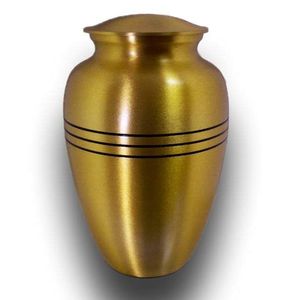Elegant Brass Tall Cremation Urns with Silver Finished for Adults Memorial Funeral <b>Keepsake</b> Urns - Product Image 4