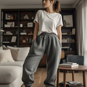 Baggy Sweatpants <b>Women</b> Sports Heavyweight Jogging Drawstring Waist Trouser Pajama Street Style Oversize <b>Sweat</b> <b>Pants</b> Ladies - Product Image 2