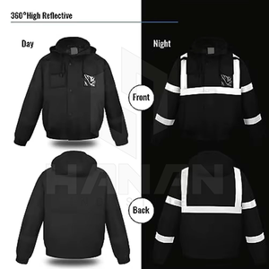 Veste de travail de sécurité professionnelle avec matériau réfléchissant et tissu durable pour site, route et usine - Product Image 2