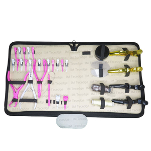 Top Selling Multi-Functional Hair Extension <b>Pliers</b> Surgical Grade Stainless Steel Beads Jar Protector Shield Kit <b>Set</b> - Product Image 5
