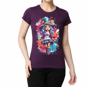 Camiseta de algodón 100% de peso pesado a la moda, Camiseta holgada transpirable personalizada para mujer, camisetas de gran tamaño para mujer, camisetas para niñas - Product Image 1