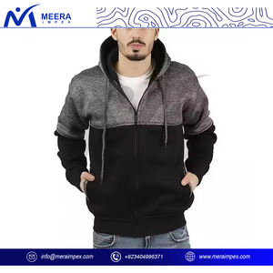 Mode hommes à capuche pull décontracté sweat à manches longues Streetwear polaire doublé vêtements d'hiver chauds avec capuche à cordon - Product Image 2