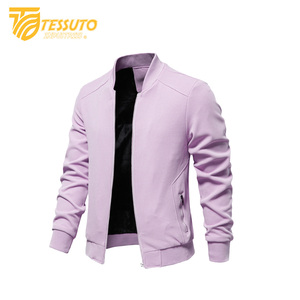 New Arrives Heavy Duty Canvas Men's Jacket Custom Simple Solid Windbreaker Jackets for Men - Product Image 1