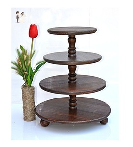 ที่วางเค้กสำเร็จรูปทำจากไม้มะม่วงธรรมชาติอุปกรณ์ตกแต่งบ้าน - Product Image 6