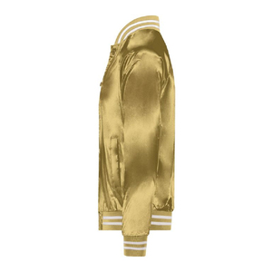 Vestes en satin pour hommes Personnaliser la conception et la taille de haute qualité en gros avec doublure Baseball pour la saison d'hiver Vestes en satin pour hommes - Product Image 2