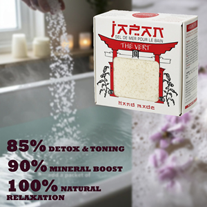 Sal de Baño de Té Verde Pura Mineral de Letonia, UE, Japón, Grado Cosmético, Producto de Belleza Limpia, Etiqueta Privada OEM, Suministro a Granel - Product Image 2