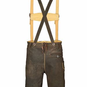 Pantalones cortos de cuero de ante bávaro para hombre, cintura alta, estilo Sexy sólido, Oktoberfest, alemán, transpirable - Product Image 4