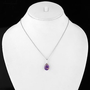 Collar con Colgante de Plata de Ley 925 Chapado en Oro con Turquesa en Forma de Gancho, Regalo de Boda Perfecto para el Amor - Product Image 5